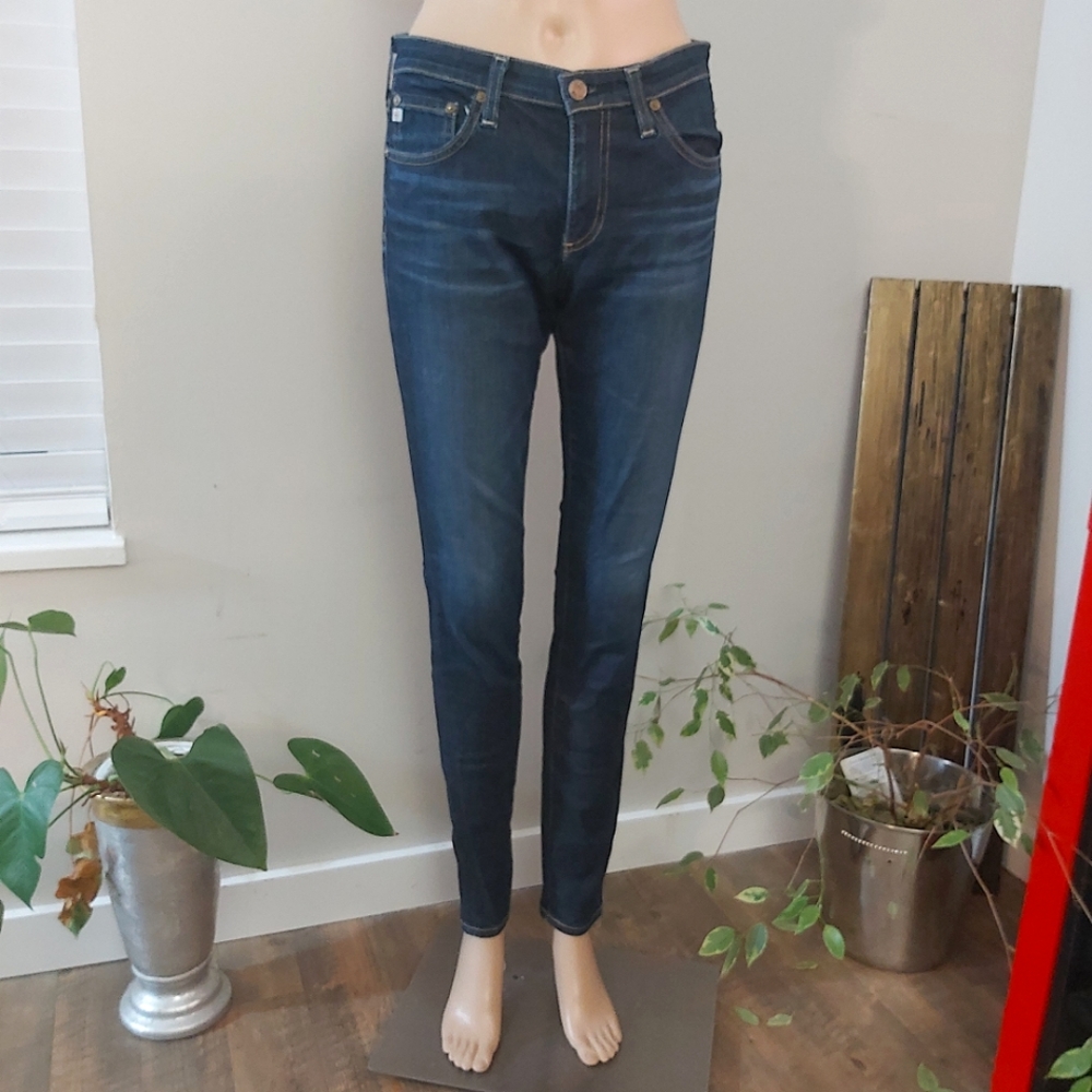 AG skinny jeans Adriano Goldschmied Blue Denim The Leggings super skinny